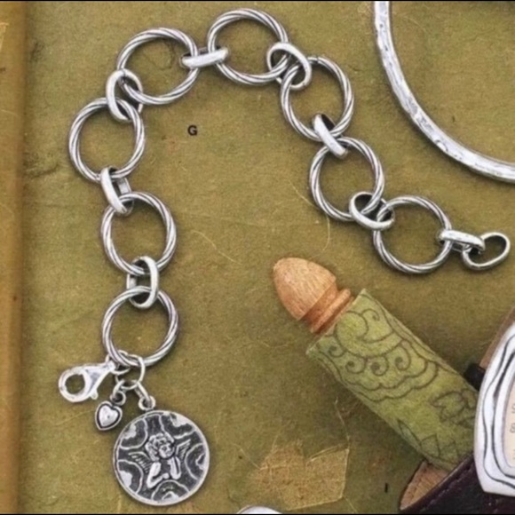 Silpada Angel Watch Over Me Sterling Silver Oxidized Bracelet B1959 - Picture 8 of 16